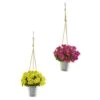 24” Daisy Arrangement In Hanging Bucket (Set Of 2) -Artificial Flowers Sale artificial 24 daisy arrangement in hanging bucket set of 2 nearly natural yellow mauve 358171