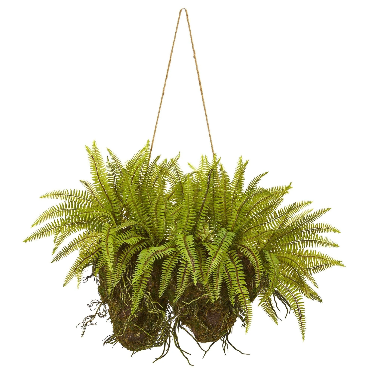 24” Forest Fern Artificial Hanging Plant 3 24” Forest Fern Artificial Hanging Plant