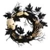 24" Halloween Skull And Bones Wreath" 2 24" Halloween Skull And Bones Wreath" -Artificial Flowers Sale artificial 24 halloween skull and bones wreath nearly natural 879087