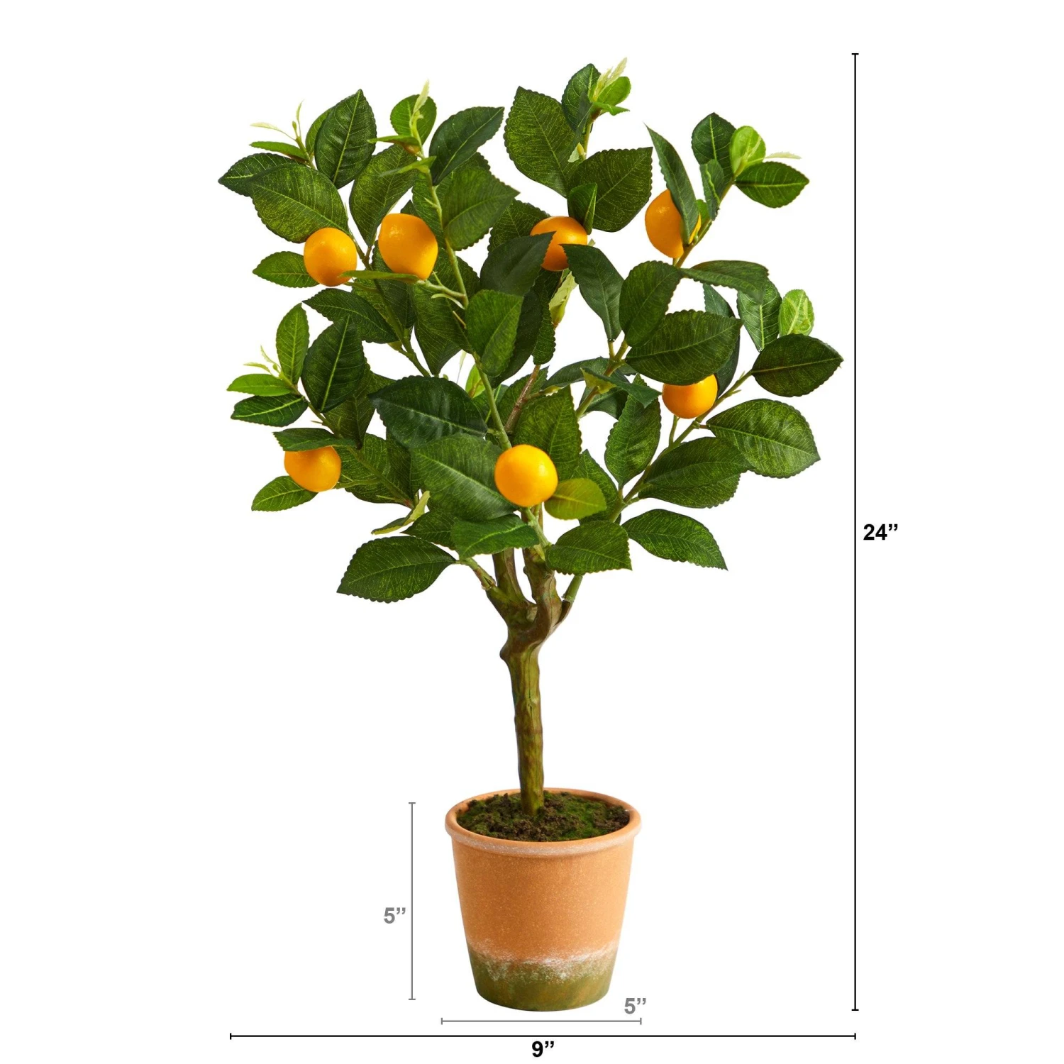 24” Lemon Artificial Tree 4 24” Lemon Artificial Tree - Image 2