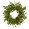 24” Mixed Fern Wreath -Artificial Flowers Sale artificial 24 mixed fern wreath nearly natural 592822