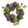 24" Mixed Hydrangea Wreath" -Artificial Flowers Sale artificial 24 mixed hydrangea wreath nearly natural 926658