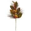 24” Pear, Pine And Magnolia Leaf Artificial Flower (Set Of 6) -Artificial Flowers Sale artificial 24 pear pine and magnolia leaf artificial flower set of 6 nearly natural 734095
