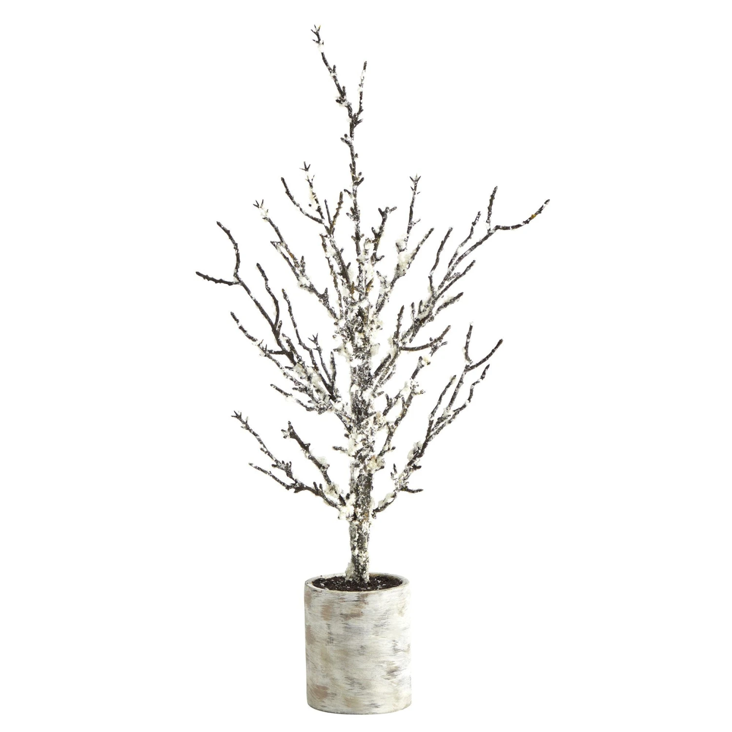 24” Snowed Twig Artificial Christmas Tree In Decorative Planter 3 24” Snowed Twig Artificial Christmas Tree In Decorative Planter