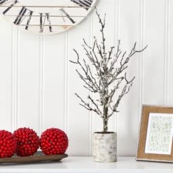 24” Snowed Twig Artificial Christmas Tree In Decorative Planter 7 24” Snowed Twig Artificial Christmas Tree In Decorative Planter -Artificial Flowers Sale artificial 24 snowed twig artificial tree in decorative planter nearly natural 924885