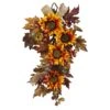 24” Sunflower & Berry Teardrop 1 24” Sunflower & Berry Teardrop -Artificial Flowers Sale artificial 24 sunflower berry teardrop nearly natural 384070