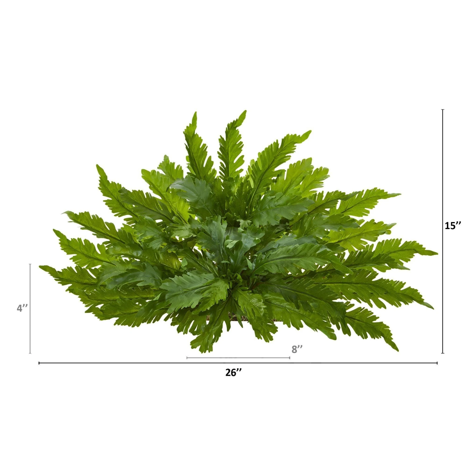 26” Fern Artificial Ledge Plant 4 26” Fern Artificial Ledge Plant - Image 2