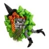 26" Halloween Witch Broom And Hat Mesh Wreath" -Artificial Flowers Sale artificial 26 halloween witch broom and hat mesh wreath nearly natural 556798