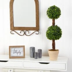 28” Boxwood Double Ball Topiary Artificial Tree (Indoor/Outdoor) 7 28” Boxwood Double Ball Topiary Artificial Tree (Indoor/Outdoor) -Artificial Flowers Sale artificial 28 boxwood double ball topiary artificial tree indooroutdoor nearly natural 333611