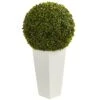 28” Boxwood Topiary Ball Artificial Plant In White Tower Planter (Indoor/Outdoor) 1 28” Boxwood Topiary Ball Artificial Plant In White Tower Planter (Indoor/Outdoor) -Artificial Flowers Sale artificial 28 boxwood topiary ball artificial plant in white tower planter indooroutdoor nearly natural 570775