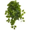 28” Deluxe London Ivy Hanging Bush Artificial Plant (Set Of 3) (Real Touch)