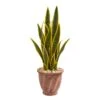 28” Sansevieria Artificial Plant In Terra Cotta Planter -Artificial Flowers Sale artificial 28 sansevieria artificial plant in terra cotta planter nearly natural 349402
