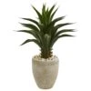 3' Artificial Agave Plant In Sand Colored Planter -Artificial Flowers Sale artificial 3 agave artificial plant in sand colored planter nearly natural 245951