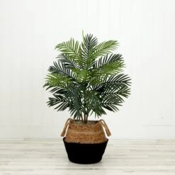3' Artificial Areca Palm Tree WithHandmade Jute & Cotton Basket DIY KIT 9 3' Artificial Areca Palm Tree WithHandmade Jute & Cotton Basket DIY KIT -Artificial Flowers Sale artificial 3 artificial areca palm tree with handmade jute cotton basket diy kit plant in planter nearly natural 967655