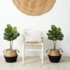 3’ Artificial Fiddle Leaf Fig Tree With Handmade Cotton & Jute Woven Planter DIY Kit - Set Of 2 -Artificial Flowers Sale artificial 3 artificial fiddle leaf fig tree with handmade cotton jute woven planter diy kit set of 2 nearly natural 199212