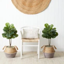 3’ Artificial Fiddle Leaf Fig Tree With Handmade Cotton & Jute Woven Planter DIY Kit - Set Of 2 18 3’ Artificial Fiddle Leaf Fig Tree With Handmade Cotton & Jute Woven Planter DIY Kit - Set Of 2 -Artificial Flowers Sale artificial 3 artificial fiddle leaf fig tree with handmade cotton jute woven planter diy kit set of 2 nearly natural 869929