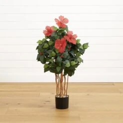 3’ Artificial Hibiscus Tree -Artificial Flowers Sale artificial 3 artificial hibiscus tree tree nearly natural 307812