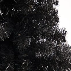3’ Black Artificial Christmas Tree With 50 LED Lights And 118 Bendable Branches -Artificial Flowers Sale artificial 3 black artificial christmas tree with 50 led lights and 118 bendable branches nearly natural 336630