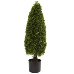 3’ Boxwood Tower Topiary UV Resistant(Indoor/Outdoor)