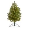 3' Cambridge Spruce Flat Back Artificial Christmas Tree With 50 Warm White (Multifunction) LED Lights And 113 Bendable Branches