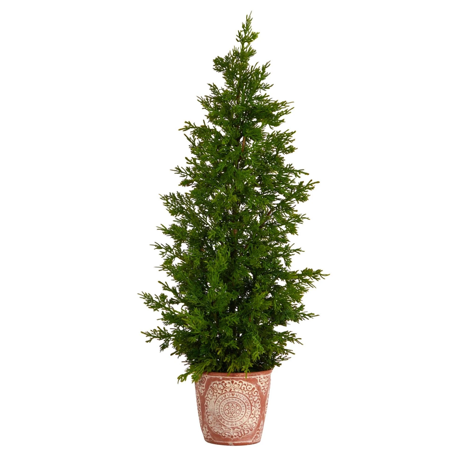 3’ Cedar “Natural Look” Artificial Tree In Decorative Planter 3 3’ Cedar “Natural Look” Artificial Tree In Decorative Planter
