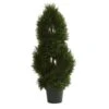 3' Double Pond Cypress Spiral Artificial Topiary Tree UV Resistant (Indoor/Outdoor) -Artificial Flowers Sale artificial 3 double pond cypress spiral artificial topiary tree uv resistant indooroutdoor nearly natural 216503