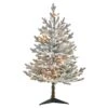 3’ Flocked Fraser Fir Artificial Christmas Tree With 200 Warm White Lights And 481 Bendable Branches -Artificial Flowers Sale artificial 3 flocked fraser fir artificial christmas tree with 200 warm white lights and 481 bendable branches nearly natural 682203