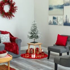 3’ Flocked Manchester Spruce Artificial Christmas Tree With 50 Lights And 133 Bendable Branches 15 3’ Flocked Manchester Spruce Artificial Christmas Tree With 50 Lights And 133 Bendable Branches -Artificial Flowers Sale artificial 3 flocked manchester spruce artificial christmas tree with 50 lights and 133 bendable branches nearly natural 179448