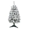 3' Flocked Rock Springs Spruce Artificial Christmas Tree -Artificial Flowers Sale artificial 3 flocked rock springs spruce artificial christmas tree nearly natural 639534