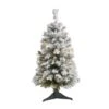 3' Flocked White River Mountain Pine Artificial Christmas Tree With Pinecones And 50 Clear LED Lights 1 3' Flocked White River Mountain Pine Artificial Christmas Tree With Pinecones And 50 Clear LED Lights -Artificial Flowers Sale artificial 3 flocked white river mountain pine artificial christmas tree with pinecones and 50 clear led lights nearly natural 160400