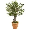 3’ Olive Artificial Tree In Terracotta Planter -Artificial Flowers Sale artificial 3 olive artificial tree in terracotta planter nearly natural 942098
