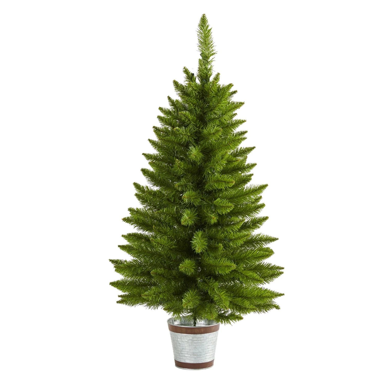 3’ Providence Pine Artificial Christmas Tree In Metal Pot With 50 Warm White Lights And 114 Bendable Branches 5 3’ Providence Pine Artificial Christmas Tree In Metal Pot With 50 Warm White Lights And 114 Bendable Branches - Image 3