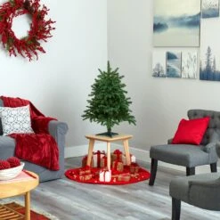 3’ South Carolina Spruce Artificial Christmas Tree With 100 White Warm Light And 458 Bendable Branches -Artificial Flowers Sale artificial 3 south carolina spruce artificial christmas tree with 100 white warm light and 458 bendable branches nearly natural 138653