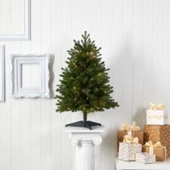 3’ Washington Fir Artificial Christmas Tree With 50 Clear Lights -Artificial Flowers Sale artificial 3 washington fir artificial christmas tree with 50 clear lights nearly natural 691475