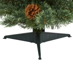 3’ White Mountain Pine Artificial Christmas Tree With 50 Clear LED Lights And Pine Cones -Artificial Flowers Sale artificial 3 white mountain pine artificial christmas tree with 50 clear led lights and pine cones nearly natural 211871