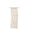 3’ X 1.5’ Boho Woven Macrame Wall Hanging Decor -Artificial Flowers Sale artificial 3 x 15 boho woven macrame wall hanging decor nearly natural 851769