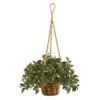 30” Mini Melon Artificial Plant In Hanging Basket UV Resistant (Indoor/Outdoor)