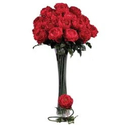 31" Large Rose Stem (Set Of 12)" -Artificial Flowers Sale artificial 31 large rose stem set of 12 nearly natural 521524