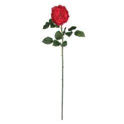 31" Large Rose Stem (Set Of 12)" -Artificial Flowers Sale artificial 31 large rose stem set of 12 nearly natural red 501598