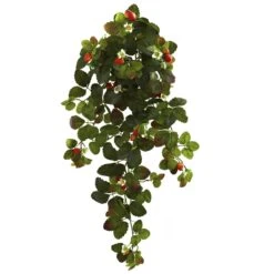 31” Strawberry Hanging Bush WithBerry (Set Of 2)