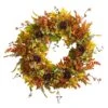 32” Fall Hydrangea, Ranunculus And Maple Leaf Autumn Artificial Wreath -Artificial Flowers Sale artificial 32 fall hydrangea ranunculus and maple leaf autumn artificial wreath nearly natural 140857