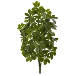32’’ Green Baby Schefflera Artificial Plant (Real Touch) (Set Of 2)