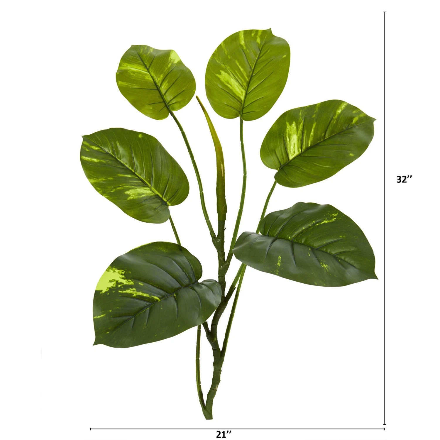32” Large Leaf Pothos Artificial Vinning Plant (Set Of 6) 4 32” Large Leaf Pothos Artificial Vinning Plant (Set Of 6) - Image 2