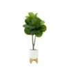 33” Artificial Fiddle Fig With Stand Planter -Artificial Flowers Sale artificial 33 artificial fiddle fig with stand planter plant in planter nearly natural 387705