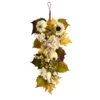 33” Fall Sunflower, Hydrangea And White Pumpkin Artificial Autumn Teardrop -Artificial Flowers Sale artificial 33 fall sunflower hydrangea and white pumpkin artificial autumn teardrop nearly natural 649571