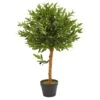 34” Olive Topiary Artificial Tree UV Resistant (Indoor/Outdoor)