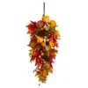 35” Autumn Maple Leaf And Berries Fall Teardrop -Artificial Flowers Sale artificial 35 autumn maple leaf and berries fall teardrop nearly natural 249550