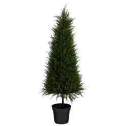 3.5’ Cypress Artificial Tree With 350 LED Lights UV Resistant (Indoor/Outdoor) 11 3.5’ Cypress Artificial Tree With 350 LED Lights UV Resistant (Indoor/Outdoor) -Artificial Flowers Sale artificial 35 cypress artificial tree with 350 led lights uv resistant indooroutdoor nearly natural 747590