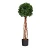 3.5’ English Ivy Single Ball Topiary Artificial Tree With Natural Trunk UV Resistant (Indoor/Outdoor) -Artificial Flowers Sale artificial 35 english ivy single ball topiary artificial tree with natural trunk uv resistant indooroutdoor nearly natural 181801