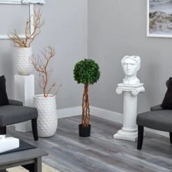 3.5’ English Ivy Single Ball Topiary Artificial Tree With Natural Trunk UV Resistant (Indoor/Outdoor) 9 3.5’ English Ivy Single Ball Topiary Artificial Tree With Natural Trunk UV Resistant (Indoor/Outdoor) -Artificial Flowers Sale artificial 35 english ivy single ball topiary artificial tree with natural trunk uv resistant indooroutdoor nearly natural 965344